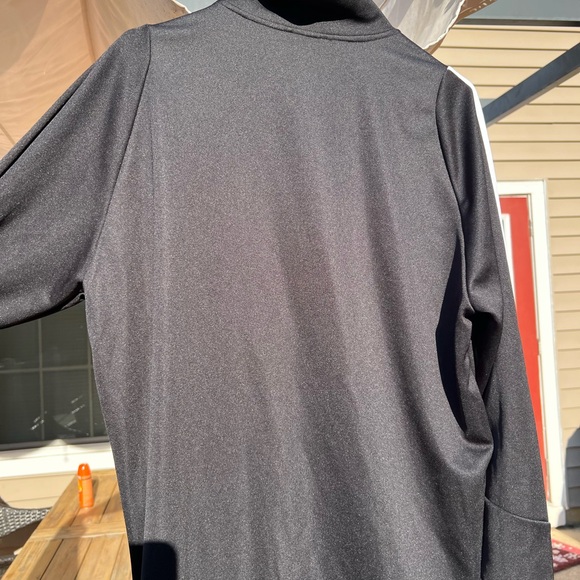 Adidas Men's Black and Gray Windbreaker - Picture 4 of 5